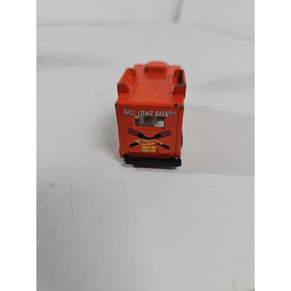 1983 Hot Wheels Saucey Sanders Rodeo Grill Orange Food Truck Die-Cast Vehicle